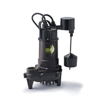 Bomba de sumidero sumergible de hierro fundido ECO-FLO de 1/2 hp y 4400 gph