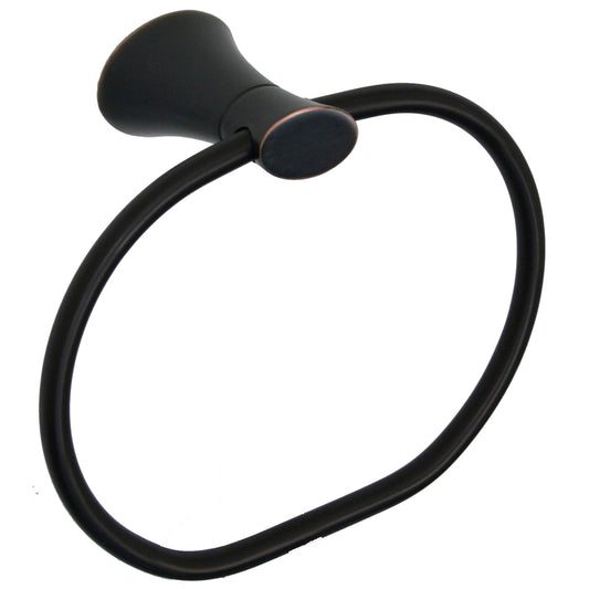 Ultra Faucets Sweep Collection Oil Rubbed Bronze Towel Ring Metal