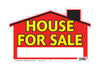 Hy-Ko English House for Sale Sign Polyethylene 9 in. H x 12 in. W (Pack of 5)