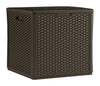 Suncast Brown Plastic 60 gal. Capacity Outdoor Storage Cube 27 W x 28 D in.
