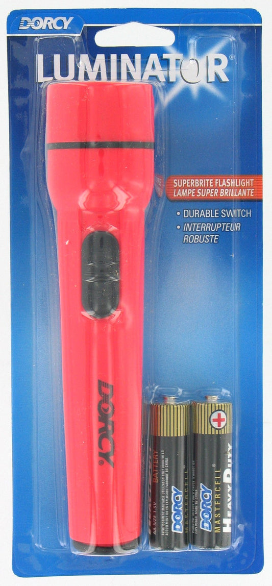 Dorcy 25 lm. Anti-Roll Super Bright Deluxe 2 AA Cell Resin LED Flashlight 8.8 x 5.4 x 7.9 in.