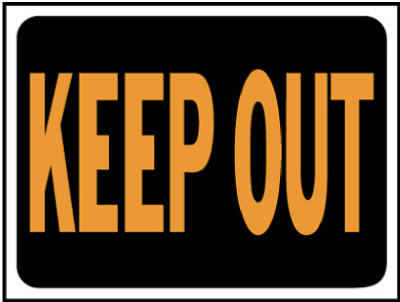 Hy-Ko English Keep Out Sign Plastic 9 in. H x 12 in. W (Pack of 10)