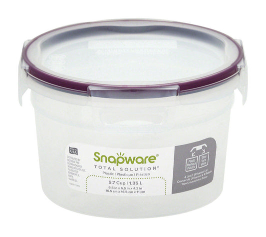Snapware 5.8 cups Lock Top Container 1 pk Multicolored (Pack of 6)