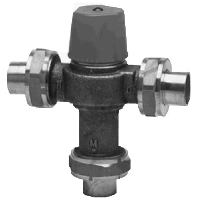 Thermostatic Mixing Valve, Lead-Free, 3/4-In.