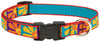 Lupine Pet Original Designs Multicolor Crazy Daisy Nylon Dog Adjustable Collar
