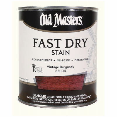 Old Masters Professional Semi-Transparent Vintage Burgundy Oil-Based Alkyd Fast Dry Wood Stain