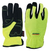 Boss Men's Indoor/Outdoor Mechanic's Glove High-Vis Green L 1 pair