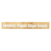 Spicely Organics - Organic Ginger - Ground - Case of 3 - 1.2 oz.