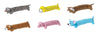 Bow Wow Value Assorted Animal Styles Plush Squeak Dog Toy 24 pk (Pack of 24)
