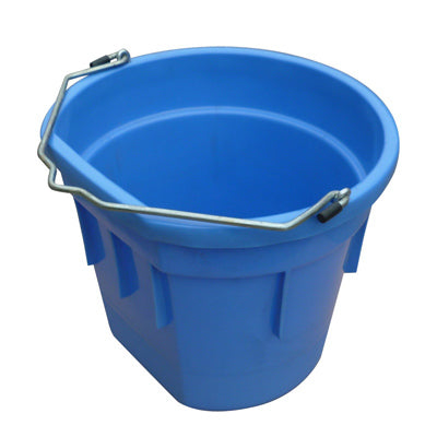 Utility Bucket, Flat Sided, Light Blue Resin, 20-Qts.
