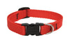 Lupine Pet Basic Solids Red Red Nylon Dog Collar