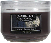 Candle Lite 1879066 10 Oz 3-Wick Moonlit Starry Night Everyday Jar Candle (Pack of 4)