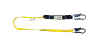 Qual-Craft Nylon / Stainless Steel Yellow Shock Absorbing Lanyard 1 pk