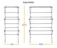 Whitmor 6779-6987 17 - 27.75 Silver Expandable Drying Rack