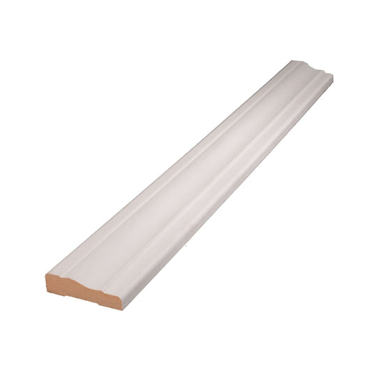 Alexandria Moulding 2-1/4 in. x 7 ft. L Primed White MDF Casing (Pack of 4)