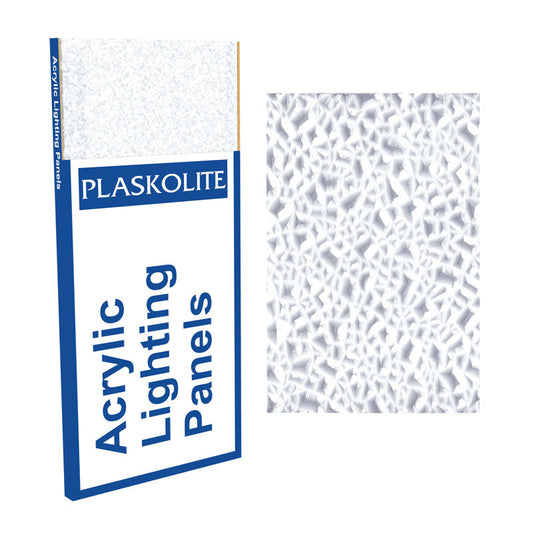 Plaskolite Optix Cracked Ice 60 in. L x 36 in. W 0.065 in. Square Edge Lighting Panel (Pack of 10)