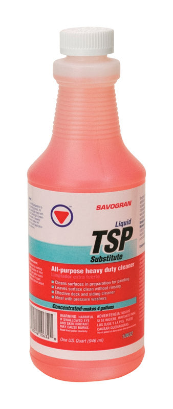 Savogran TSP Substitute No Scent Concentrated All Purpose Cleaner Liquid 1 qt (Pack of 6)