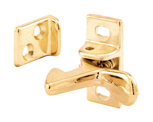 Prime-Line  1.3 in. H x 0.6 in. W x 0.9 in. D Brass-Plated  Aluminum  Elbow Catch