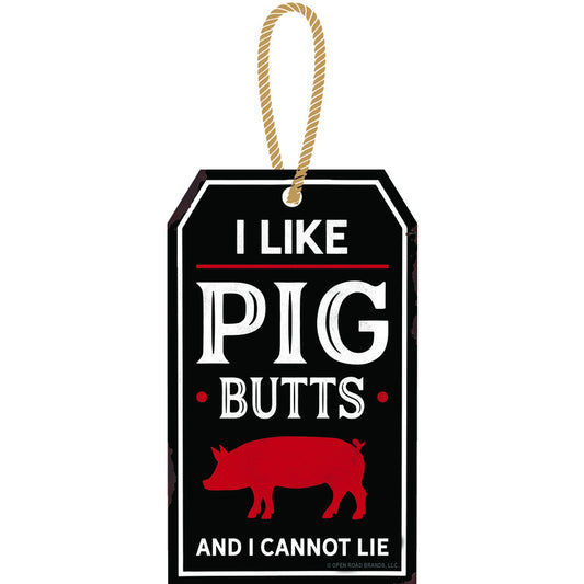 Open Road Brands I Like Pig Butts Wall Art Metal 1 pk (Pack of 4)