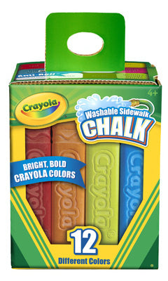 Crayola 51-2012 Sidewalk Chalk 12 Count (Pack of 2)