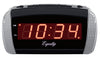 La Crosse Technology Equity 2.5 in. Black Alarm Clock LED Plug-In