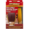 SuperSliders Vinyl Furniture Strap Black/Yellow Rectangle 3 in. W X 108 in. L 1 pk