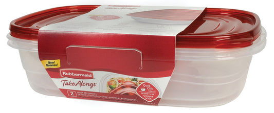 Rubbermaid 1 gallon  Clear Food Storage Container 2 pk