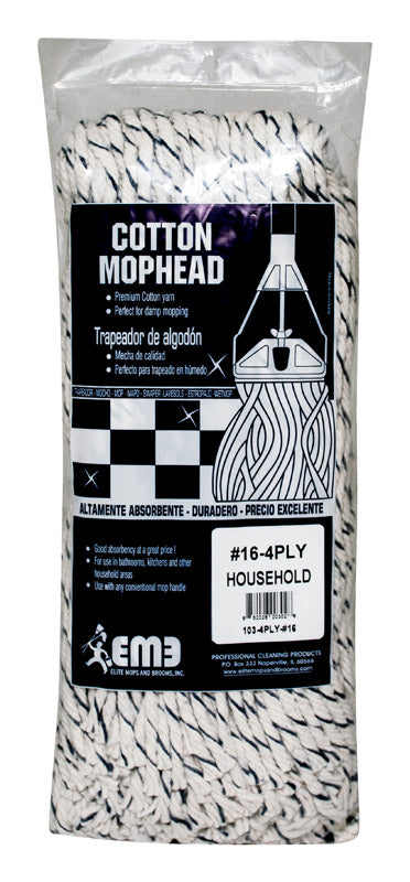 Elite #16 Cut End 4-Ply Cotton Mop Head (Pack of 6)