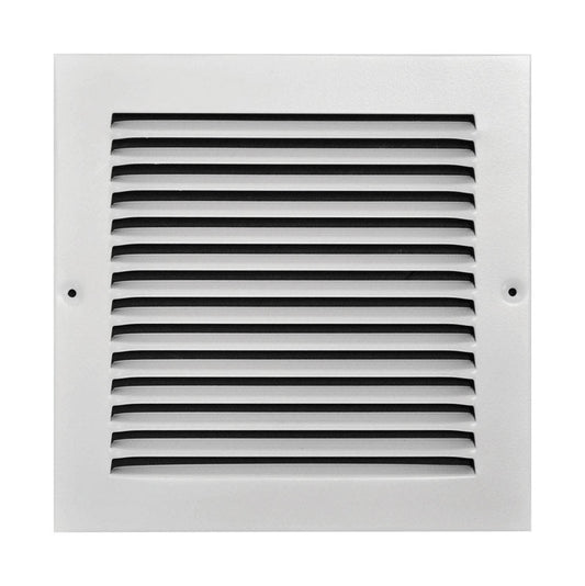 Ta Industries Air Return Grille 8 " X 8 " Powder Coated, White Shrink Wrapped
