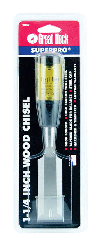 Great Neck Professional Quality 1-1/4 in. W Wood Chisel 1 pk