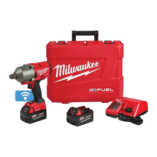 Milwaukee  M18 FUEL  3/4 in. Cordless  Brushless Impact Wrench with Friction Ring  Kit  18 volt 1500 ft./lbs.