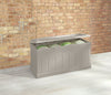 Suncast Beige Plastic 129 gal. Capacity Deck Box 28 H x 53 W x 29 D in. with Seat