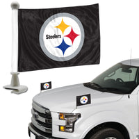NFL - Pittsburgh Steelers Ambassador Car Flags - 2 Pack