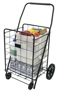 Deluxe Laundry Cart, Comfort Grip Handle, 4-Wheel