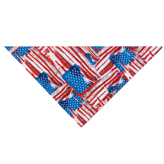 TOP PERFORMANCE Red/White/Blue Painted Flag Bandana