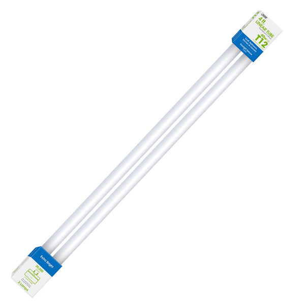 Bombilla fluorescente Feit Electric T12 de 40 W y 48 in de largo, luz diurna lineal de 6500 K, paquete de 2 (paquete de 10)