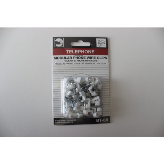 Black Point Products White/Silver Wire Clip