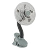 O2COOL 10 in. H x 4 in. Dia. 1 speed Battery Clip Fan (Pack of 4)