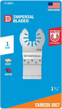 Imperial Blades One Fit 3 in. L Carbide Grit Oscillating Saw Blade 1 pk