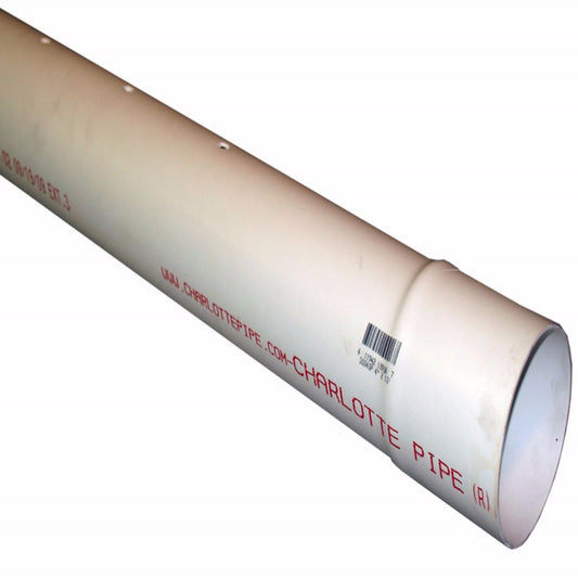Cresline Perforated Sewer And Drain Pipe 4 " X 10 ' Meets Maryland Code