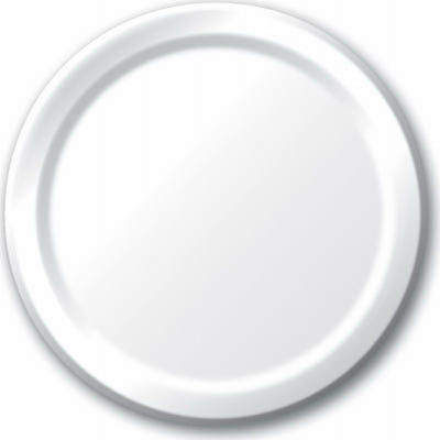 Creative Converting 47000B 8.75" White Dinner Plates 24 Count                                                                                         