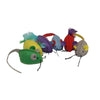 Multipet Assorted Stitch Mice Plush Pet Toy 6 pk