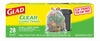 TRASH BAGS30GAL28CT CLR