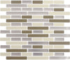 Peel and Impress Multiple Finish Vinyl Desert Sand Oblong Adhesive Wall Tile 11 L x 9.3 W in.