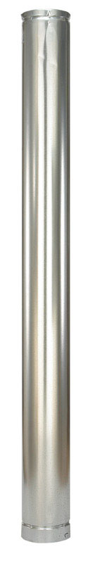 Selkirk 5 in. Dia. x 60 in. L Aluminum Round Gas Vent Pipe (Pack of 2)
