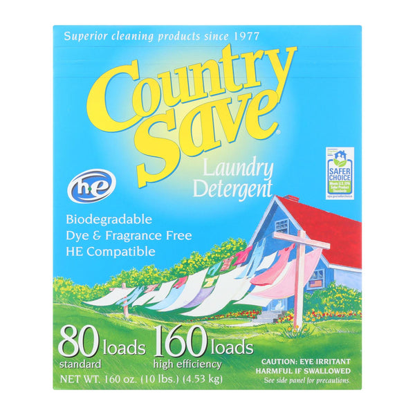 Country Save Laundry Detergent - Powder - Case of 4 - 10 lb. (Pack of 4)