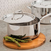 Tri-Ply Clad 3 Qt Covered Stainless Steel Sauce Pan