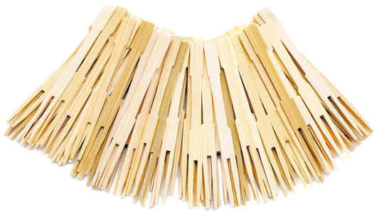 Norpro 190 3.5" Bamboo Party Forks