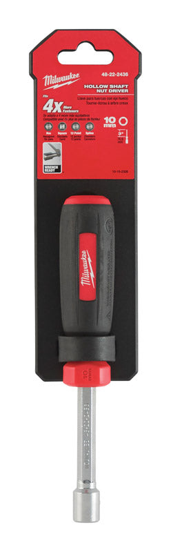 Milwaukee  10 mm Metric  Hollow Shaft Nut Driver  7 in. L 1 pc.