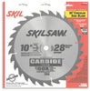 SKIL 10 in. D X 5/8 in. Carbide Circular Saw Blade 28 teeth 1 pc